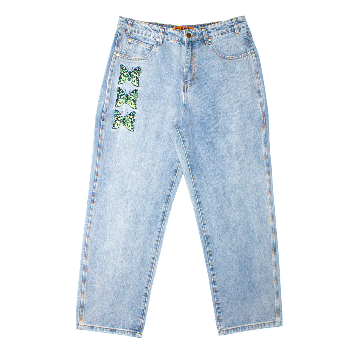 Butter Goods Butterfly Denim Jeans : Light Blue