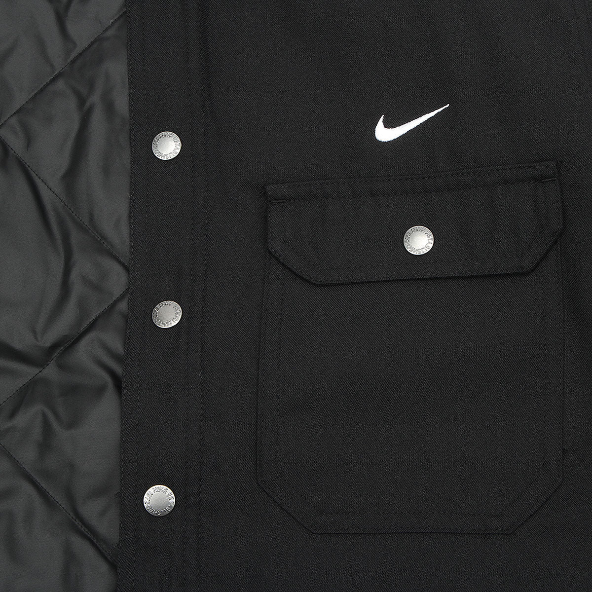 Nike SB Padded Flannel Jacket : Black
