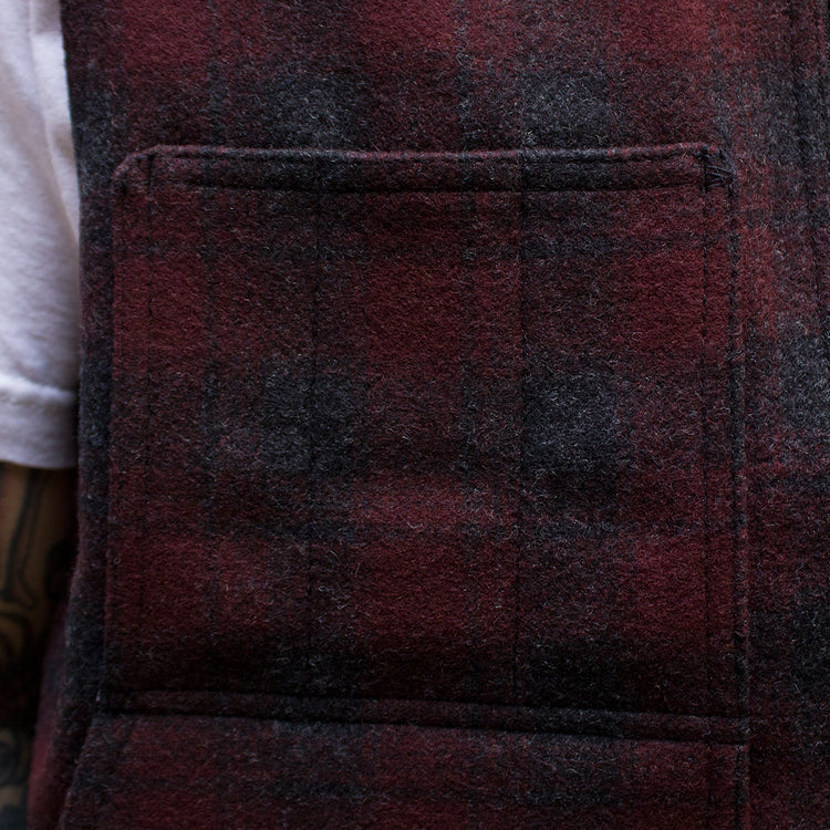 Lined Mackinaw Wool Work Vest