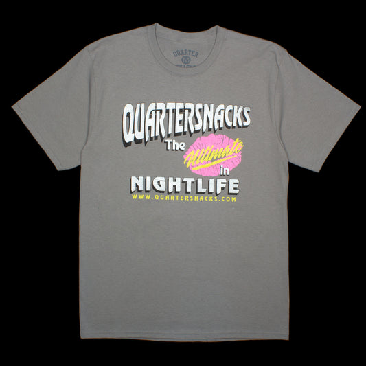 Quartersnacks Nightlife T-Shirt  Charcoal