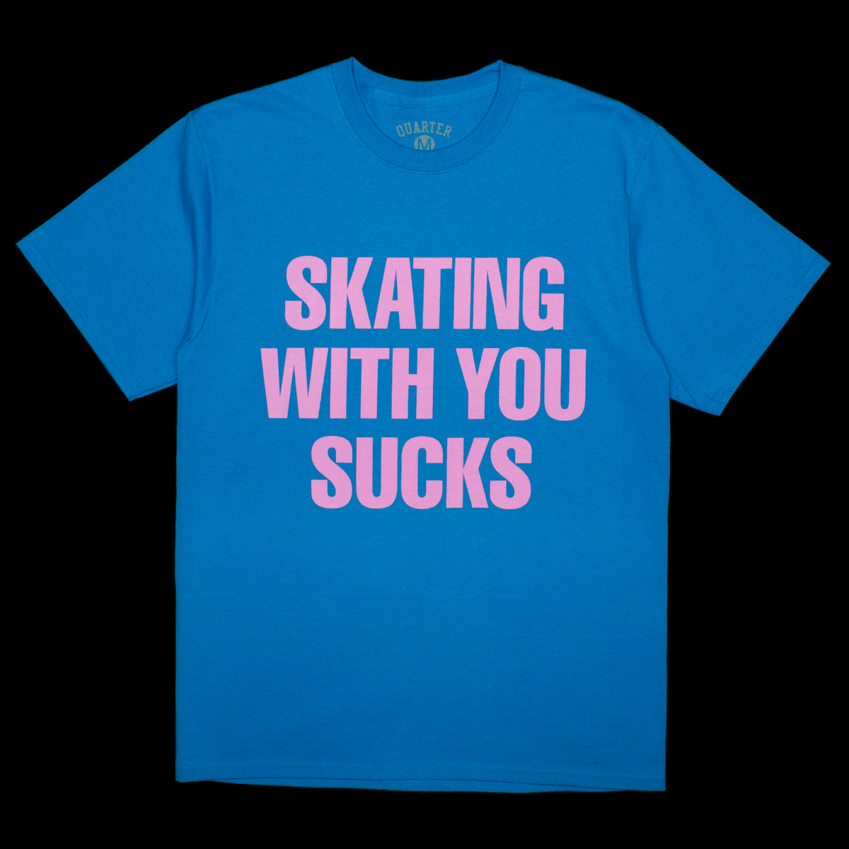 Quartersnacks Skating With You T-Shirt Light Blue
