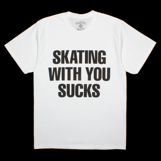 Quartersnacks Skating With You T-Shirt White