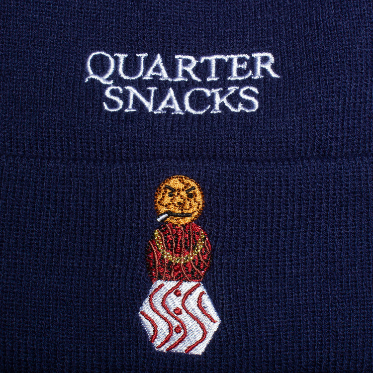 Quartersnacks Snackman Beanie Navy  Edit alt text