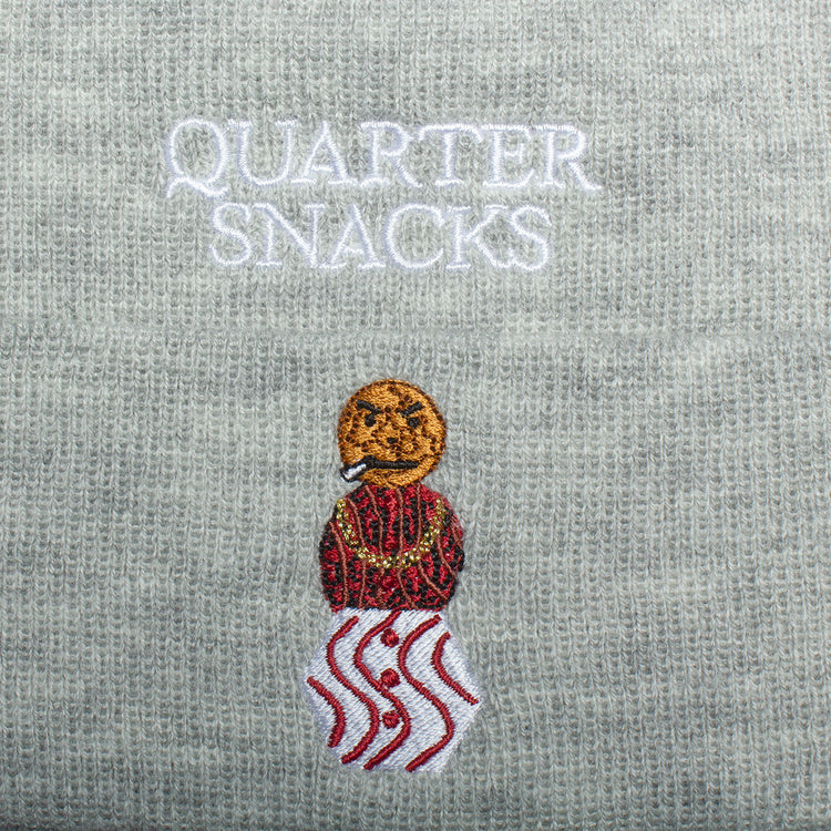 Quartersnacks Snackman Beanie Color : Grey  Edit alt text