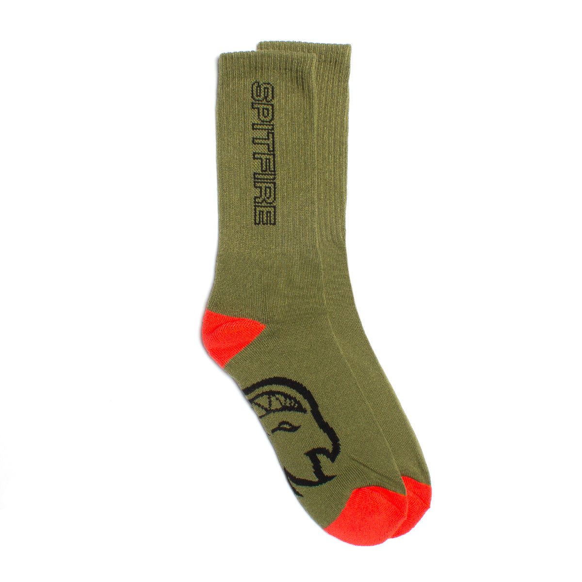 Spitfire Classic 87 Sock (3-Pack) Color : Olive / Red / Black