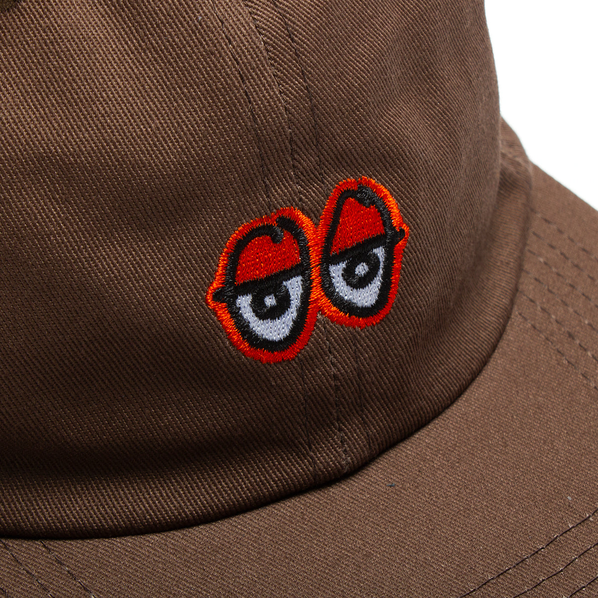 Krooked Eyes Hat  Brown / Red