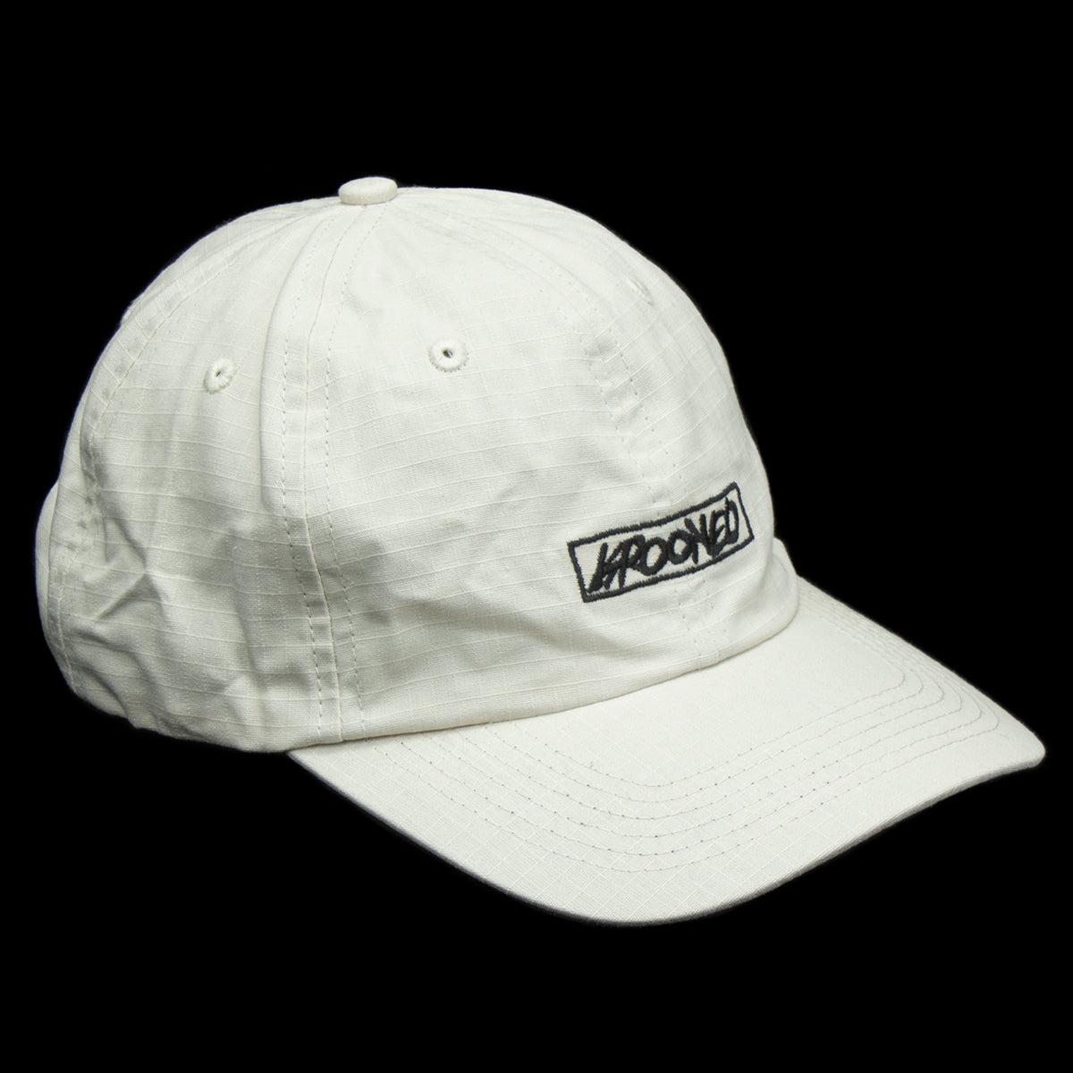 Krooked Moonsmile Script Hat  Natural / Black