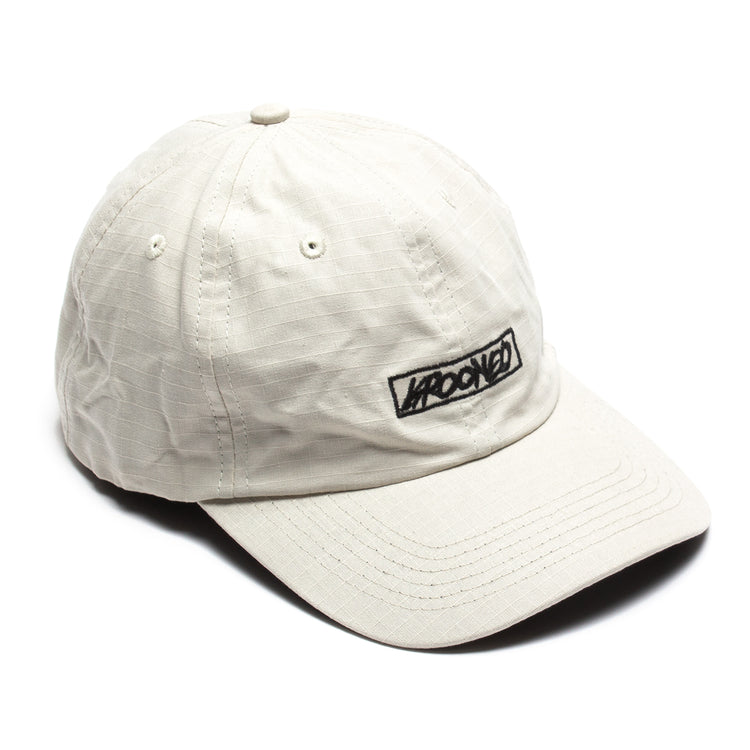 Krooked Moonsmile Script Hat  Natural / Black