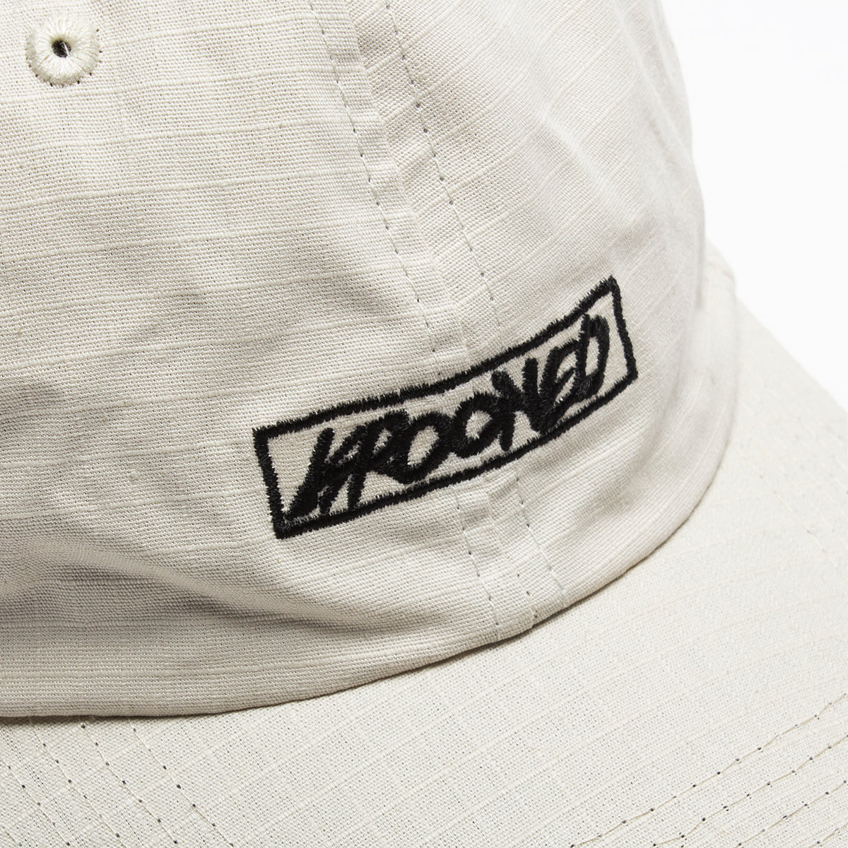 Krooked Moonsmile Script Hat  Natural / Black