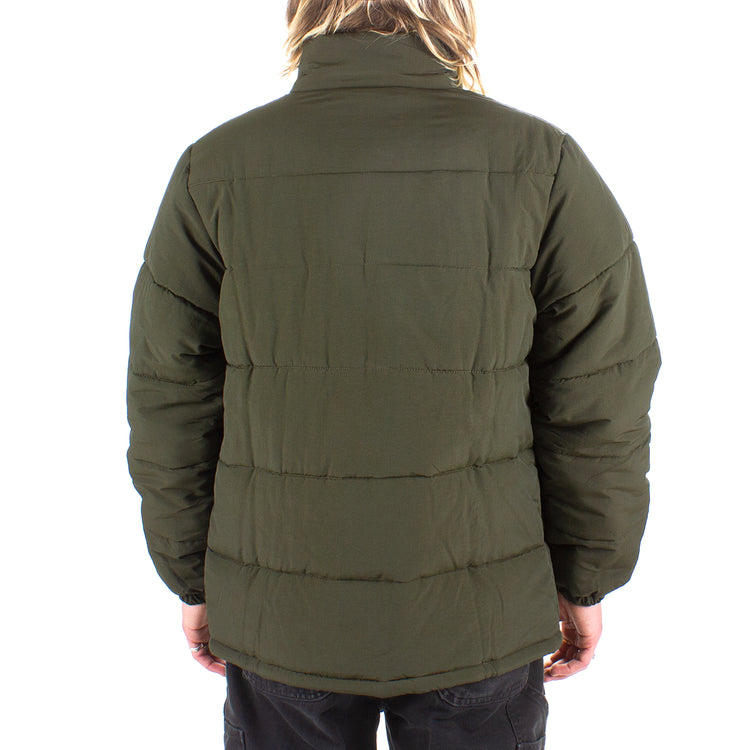 Anti Hero Basic Eagle Quilted Jacket Olive  Edit alt text