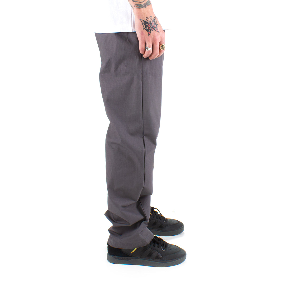 Krooked Eyes Ripstop Pant Charcoal / Yellow  Edit alt text