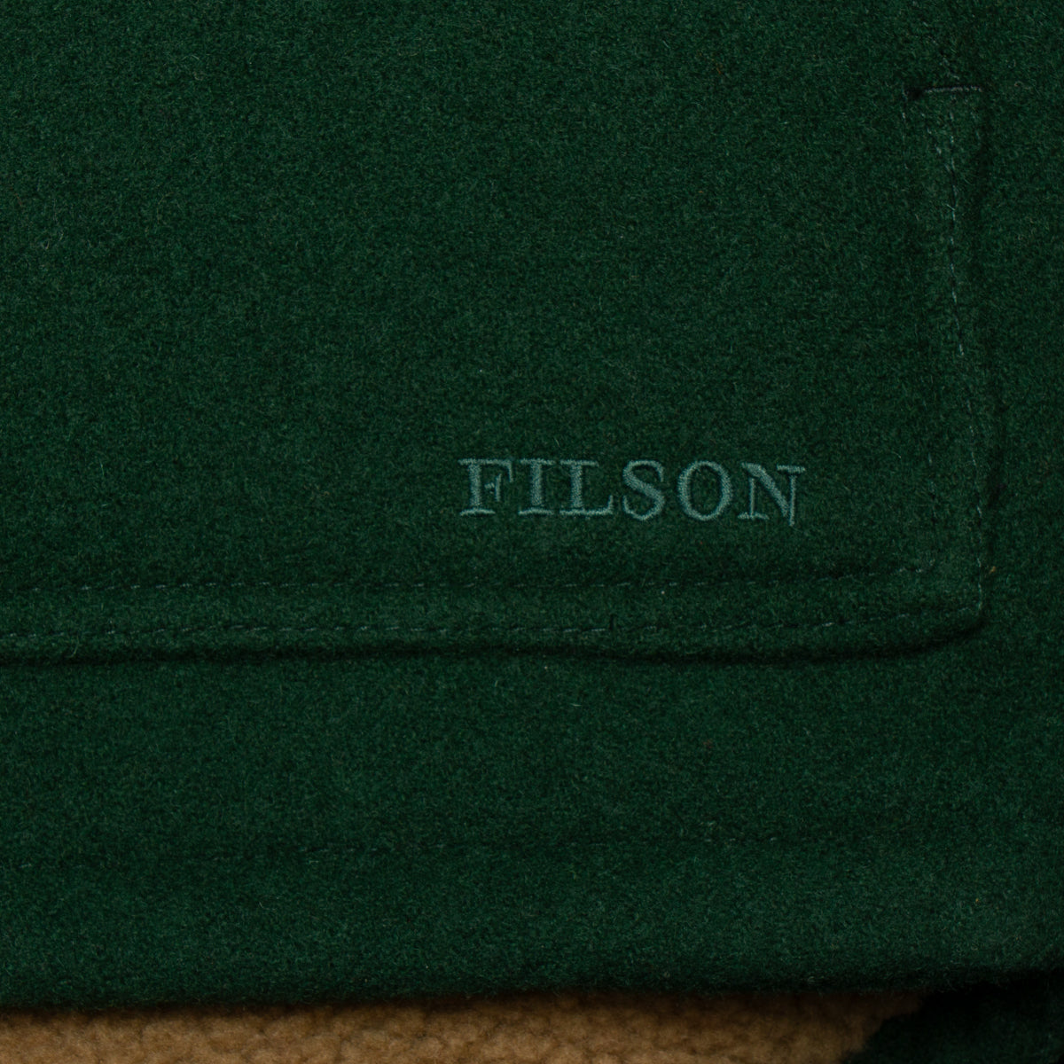 Filson Lined Mackinaw Wool Work Vest  Dark Spruce