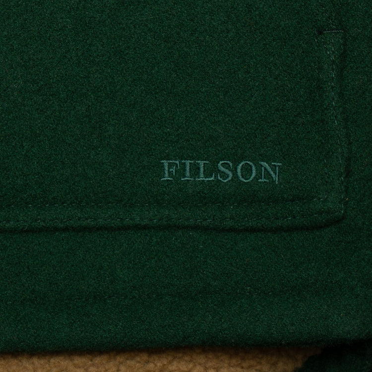 Filson Lined Mackinaw Wool Work Vest  Dark Spruce