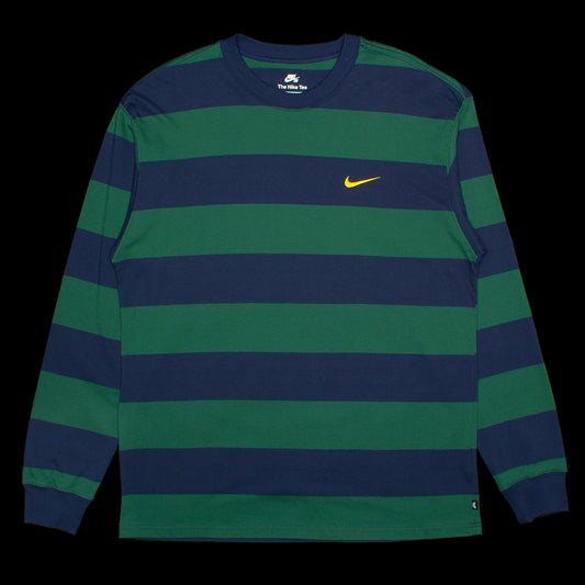 Nike SB Striped L/S T-Shirt  Midnight Navy / Gorge Green