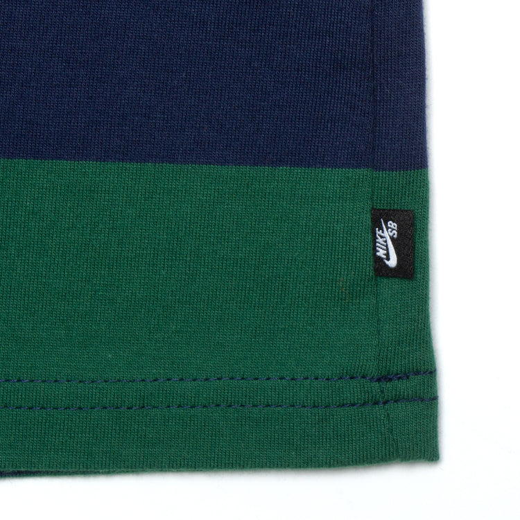 Nike SB Striped L/S T-Shirt  Midnight Navy / Gorge Green
