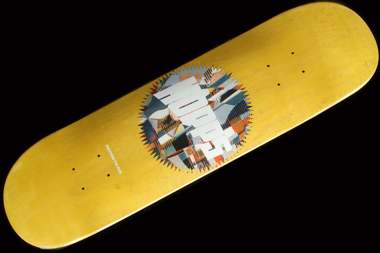 Sun Logo (Joan Barker) Abstract Series Yellow Deck 8.25"