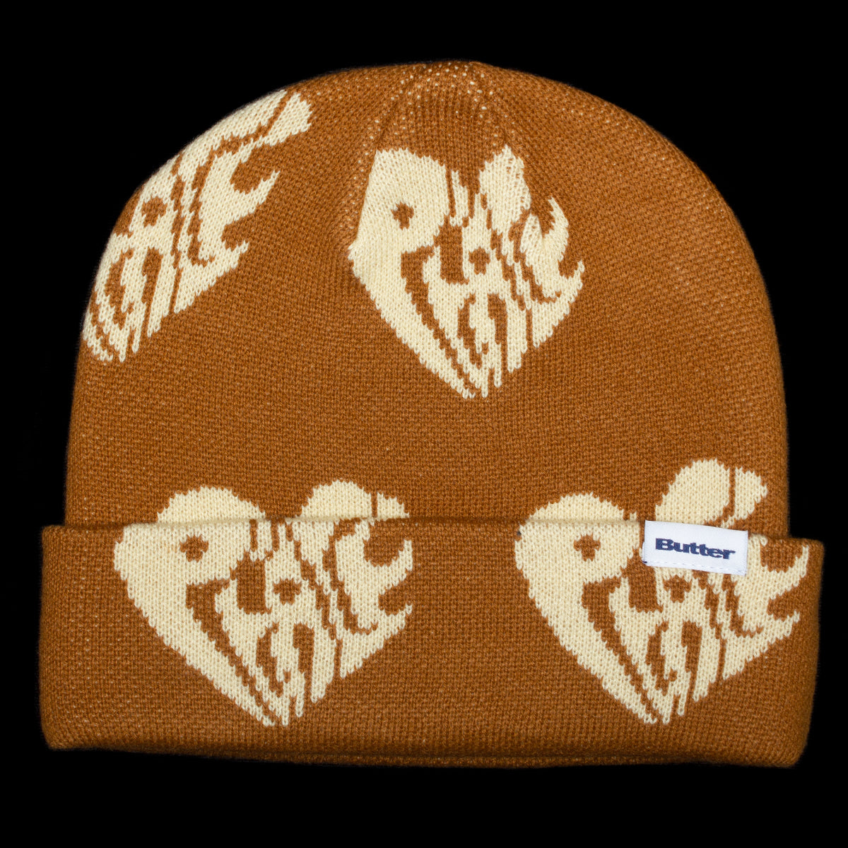 Butter Goods Peace Beanie  Brown