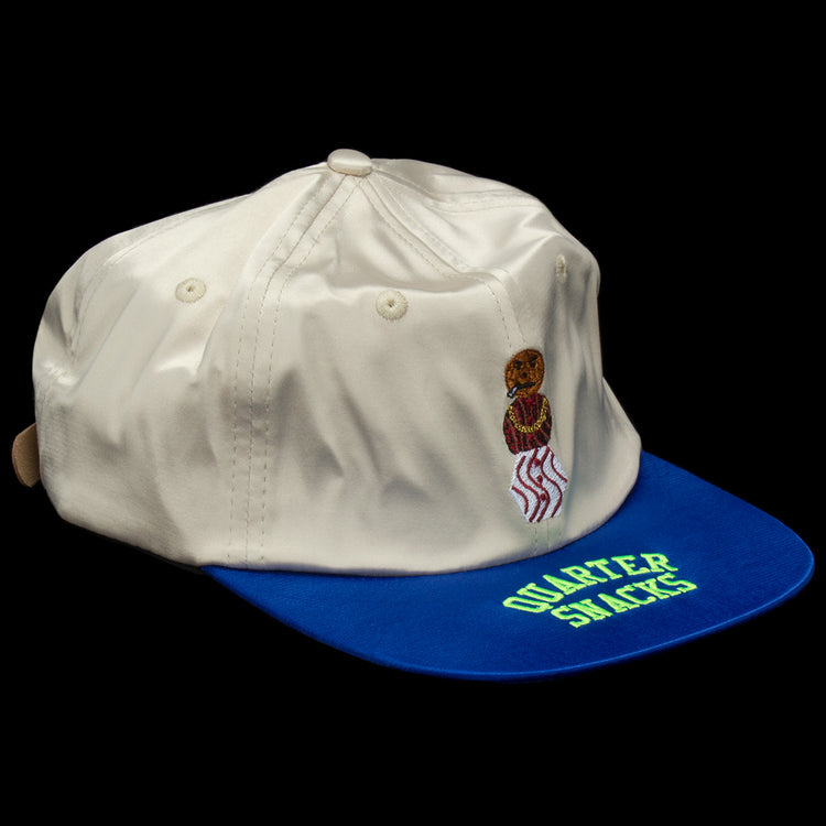 Quartersnacks Satin Snackman Cap  Cream / Royal