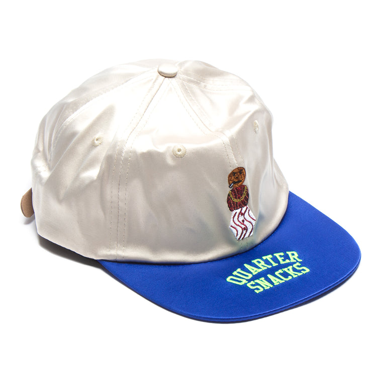 Quartersnacks Satin Snackman Cap Cream / Royal