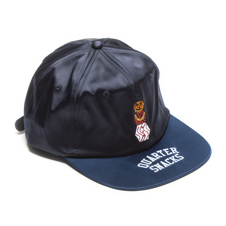 Quartersnacks Satin Snackman Cap Black  Edit alt text