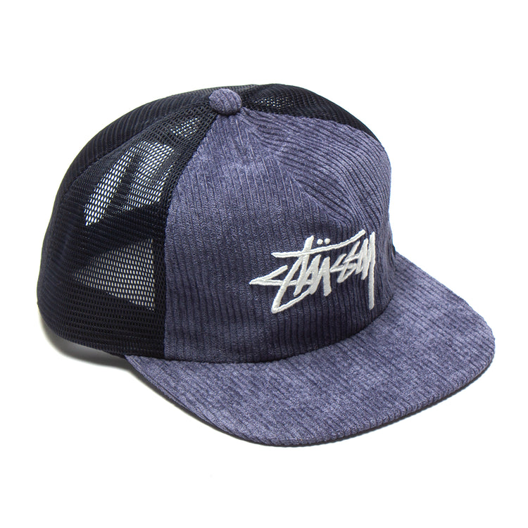 Stussy Corduroy Trucker Cap Style # 1311068 Color : Navy