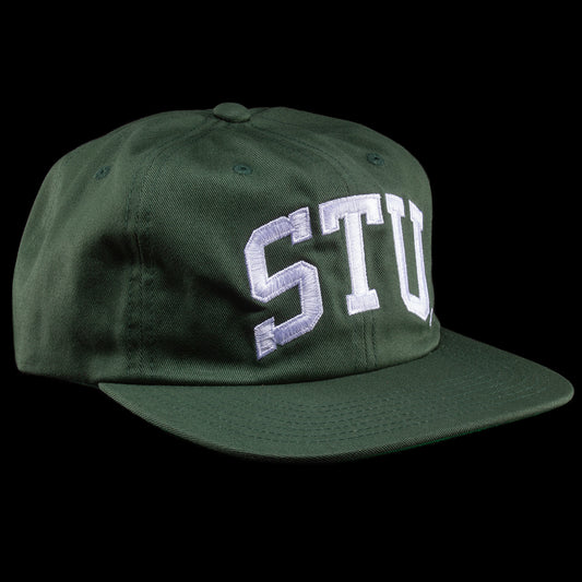 Stussy Stu Arch Strapback Cap Style # 1311066 Color : Forest