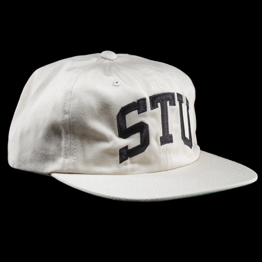Stussy Stu Arch Strapback Cap Style # 1311066 Color : Off White