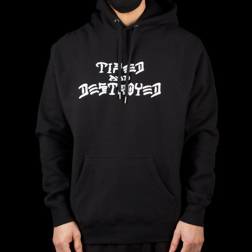Tired Thrasher Destroyed Hoodie