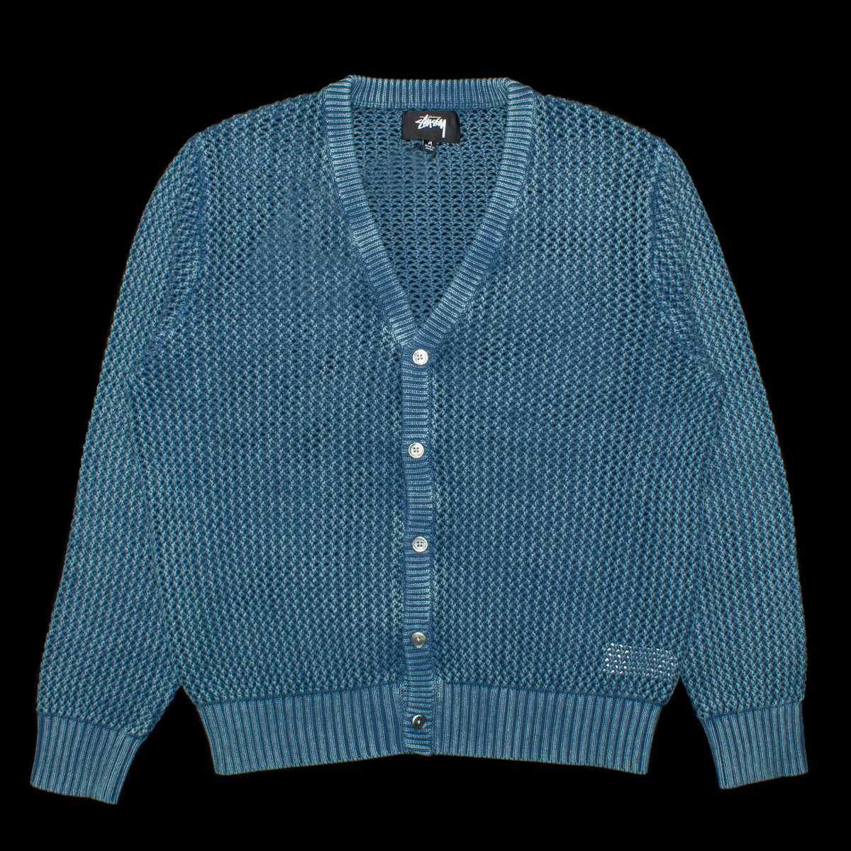 Stussy Loose Gauge Cardigan Style # 117164 Color : Blue