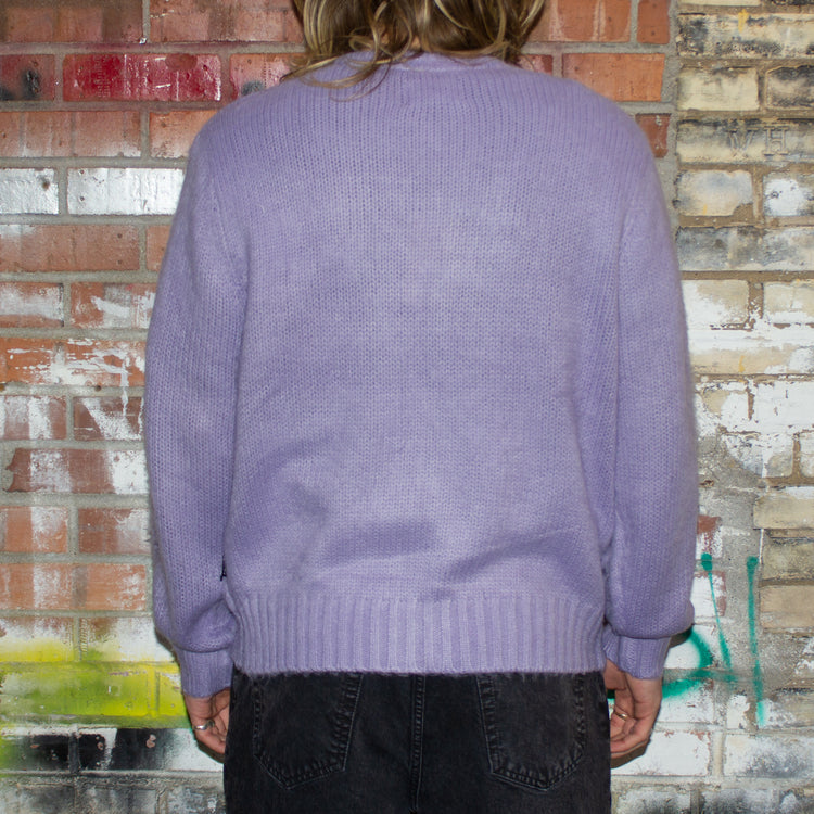 Stussy Brushed Cardigan Style # 117163 Color : Lavender