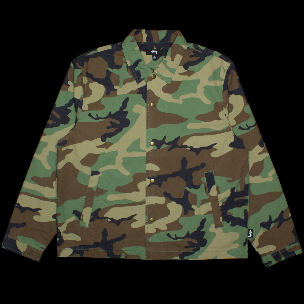 Stussy Coach Shirt Style # 1110279 Color : Camo