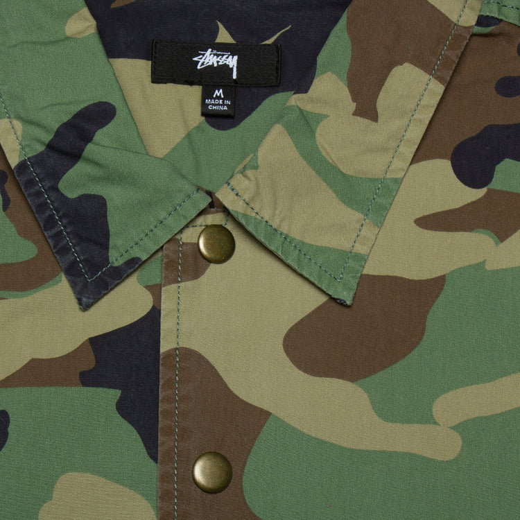 Stussy Coach Shirt Style # 1110279 Color : Camo