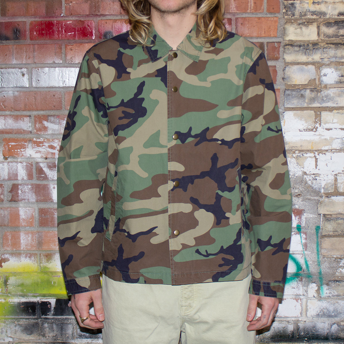 Stussy Coach Shirt Style # 1110279 Color : Camo