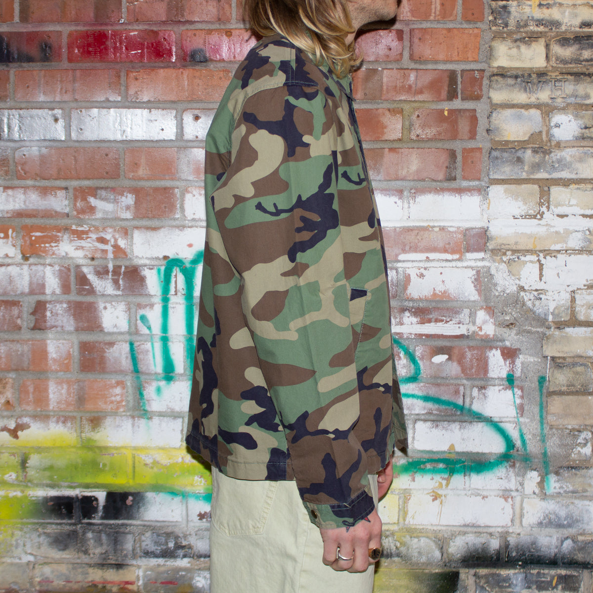 Stussy Coach Shirt Style # 1110279 Color : Camo