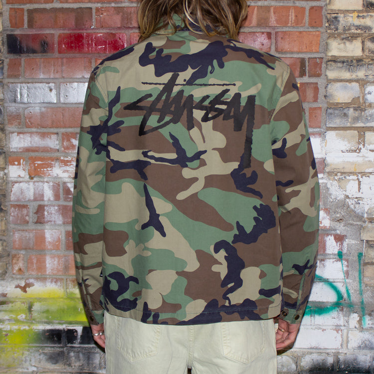 Stussy Coach Shirt Style # 1110279 Color : Camo