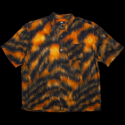 Stussy Fur Print Shirt Style # 1110282 Color : Tiger