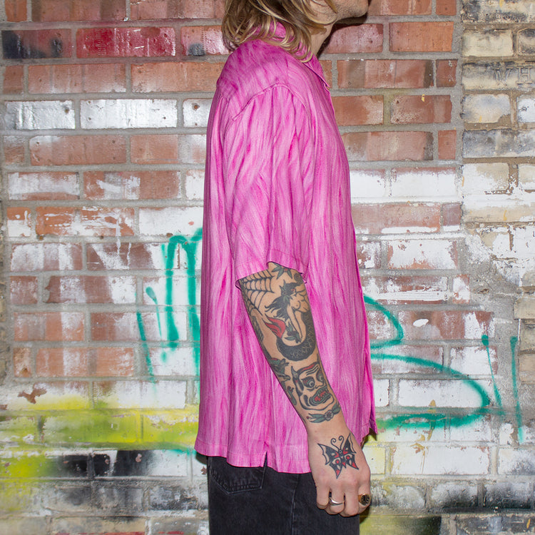 Stussy Fur Print Shirt Style # 1110282 Color : Pink