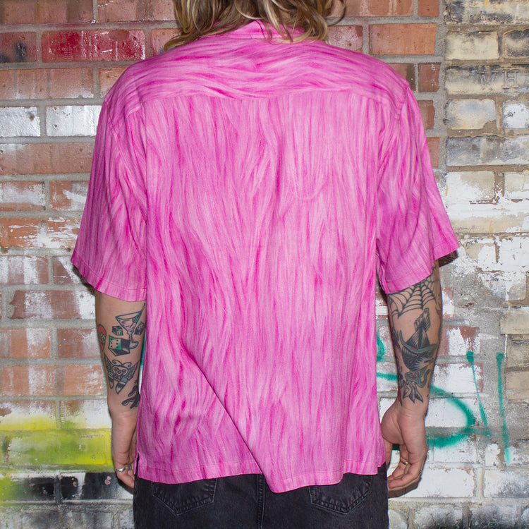 Stussy Fur Print Shirt Style # 1110282 Color : Pink
