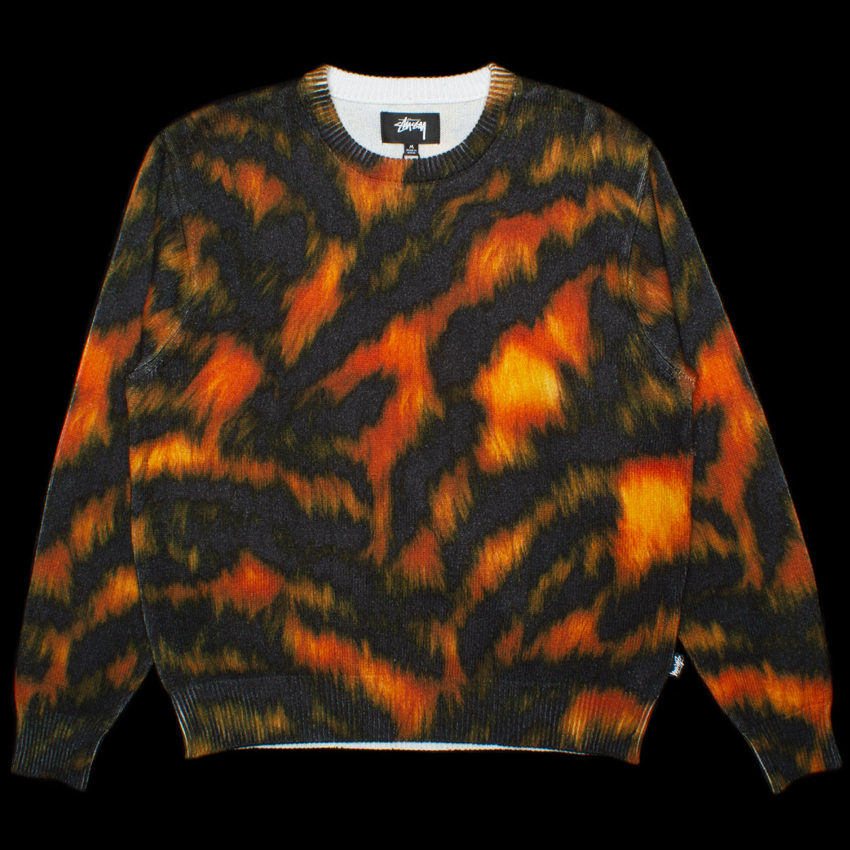 Stussy Printed Fur Sweater Style # 117171 Color : Tiger