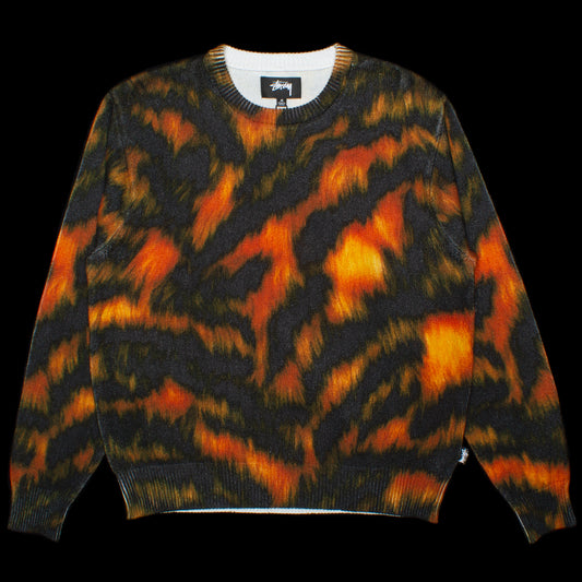 Stussy Printed Fur Sweater Style # 117171 Color : Tiger