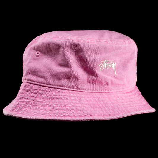Stussy Washed Stock Bucket Hat Style # 1321086 Color : Pink