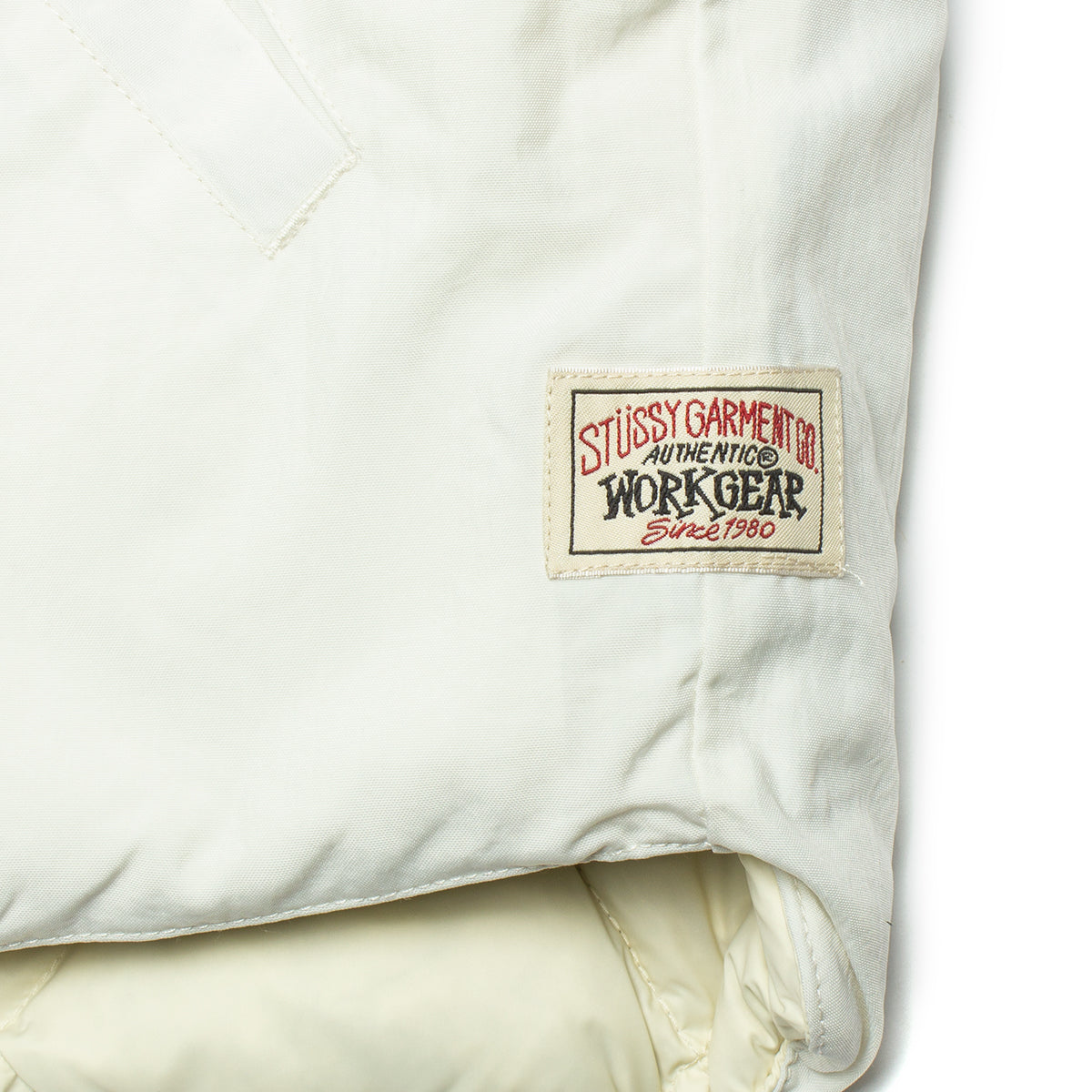 Stussy Reversible Quilted Vest  Cream