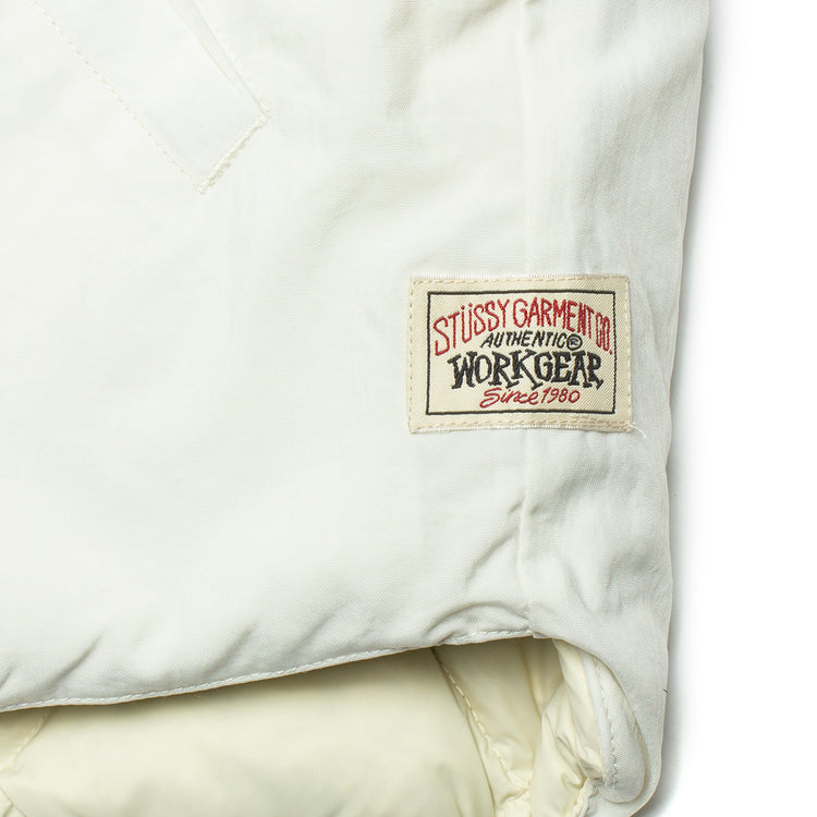 Stussy Reversible Quilted Vest  Cream