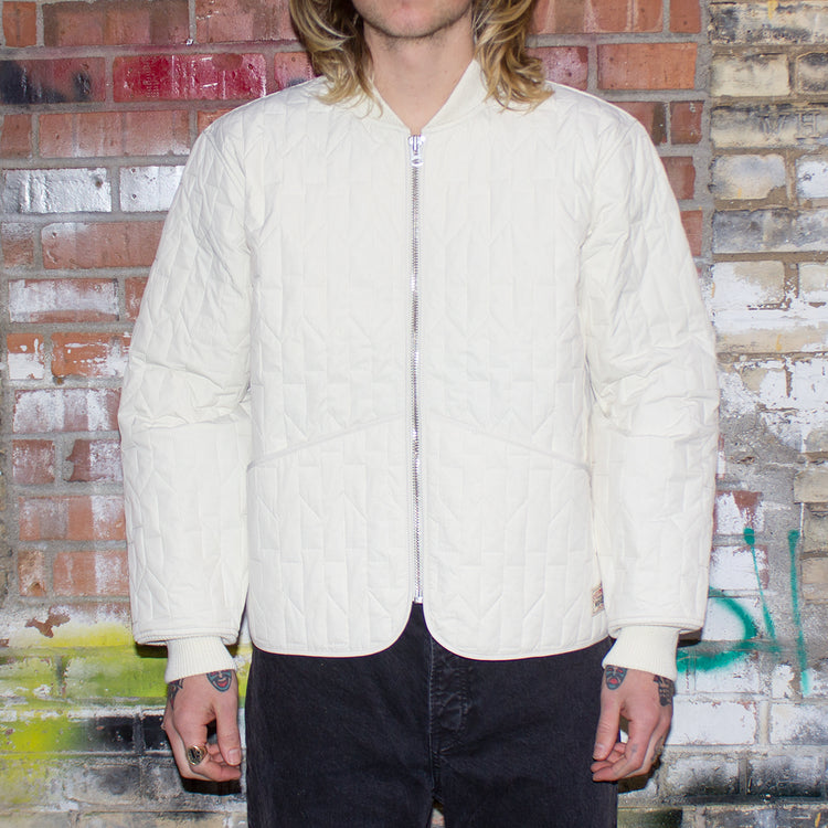 Stussy S Quilted Liner Jacket Cream  Edit alt text