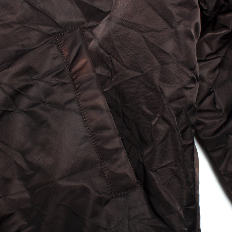 Stussy Dyed Nylon Bomber  Brown