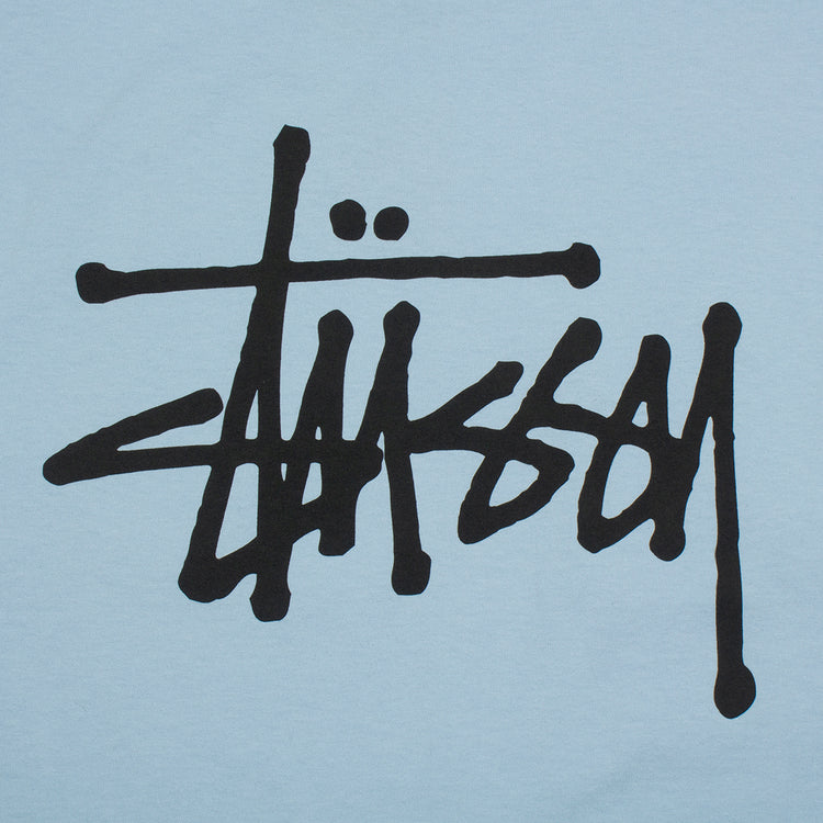 Basic Stussy Pigment Dyed T-Shirt  Sky Blue