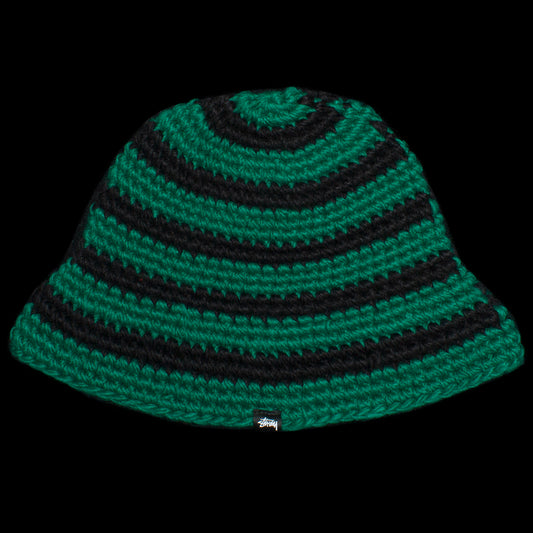 Stussy Swirl Knit Bucket Hat Style # 1321167 Color : Forest