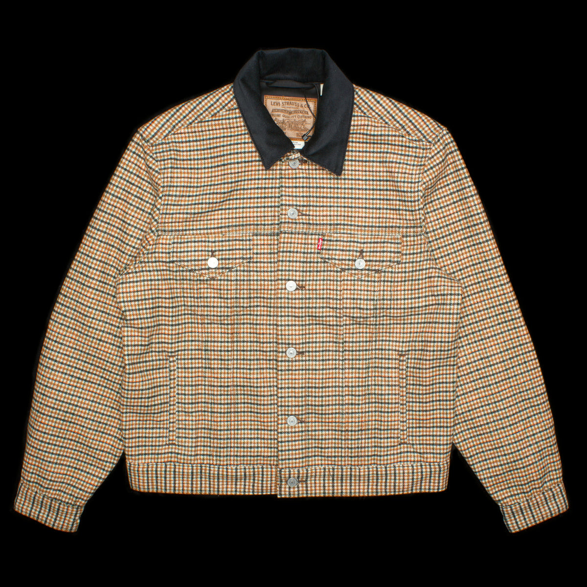 Levis Vintage Fit Houndstooth Trucker Jacket