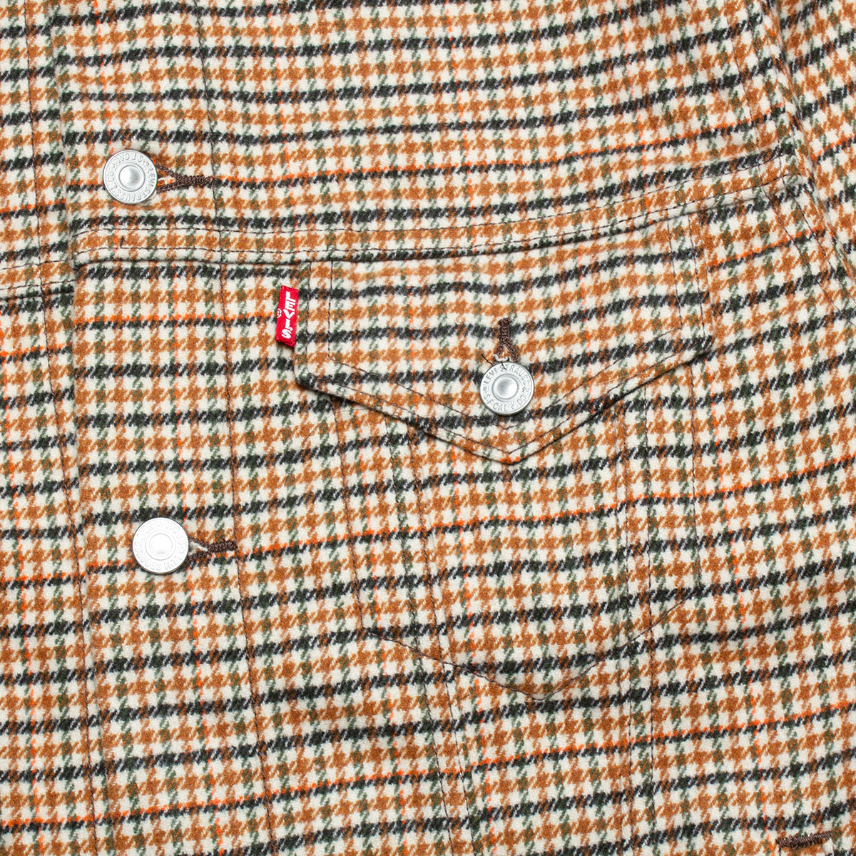 Levis Vintage Fit Houndstooth Trucker Jacket