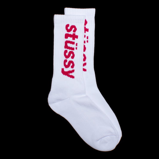 Helvetica Jacquard Crew Sock